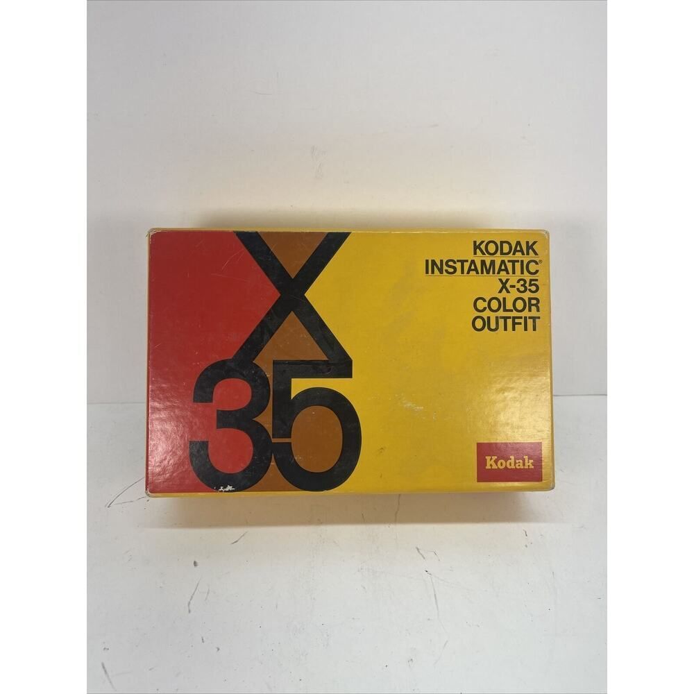 Vintage KODAK Instamatic X-35 Camera with Original Box plus MagiCubes Flashes
